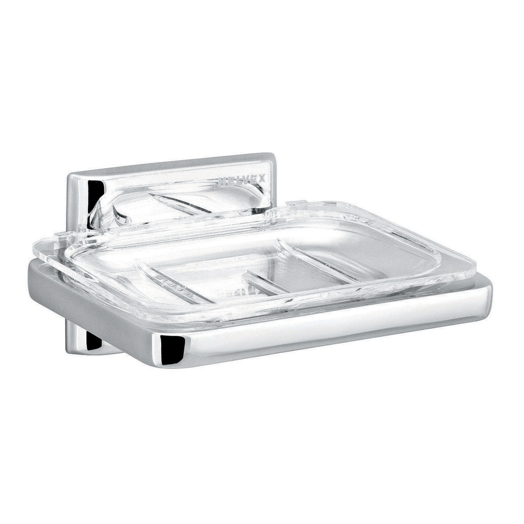 HELVEX 108 JABONERA SENCILLA CLASICA CROMO SEMIEMPOTRABLE