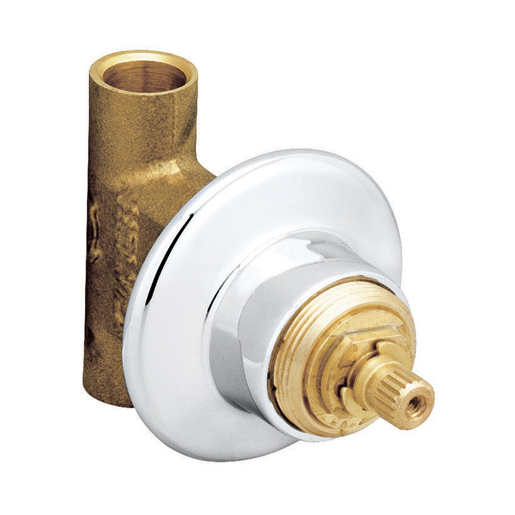 HELVEX E61 II ENSAMBLE LLAVE P/EMPOTRAR SOLDABLE CROMO