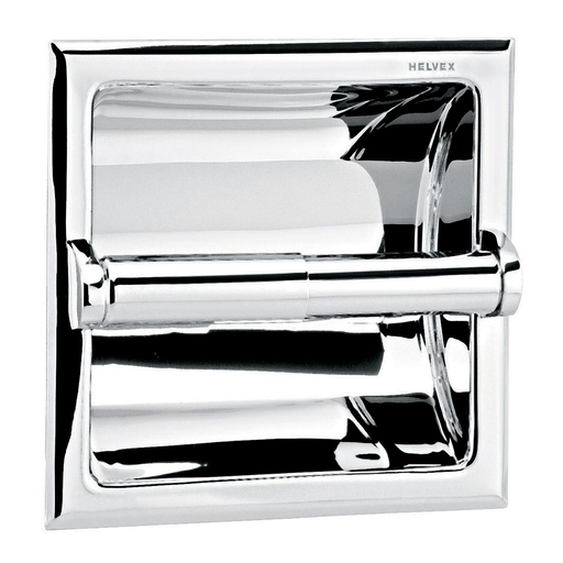 [HEL AC 0009] HELVEX 104 PORTAPAPEL EMPOTRAR CLASICA CROMO