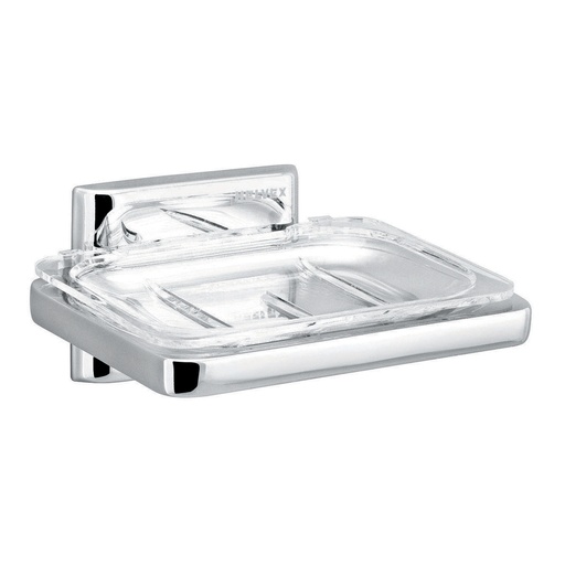 [HEL AC 0013] HELVEX 108 JABONERA SENCILLA CLASICA  CROMO SEMIEMPOTRABLE