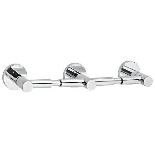 [HEL AC 0150] HELVEX 219 PORTAPAPEL DOBLE ANTIRROBO CLASICA II CROMO