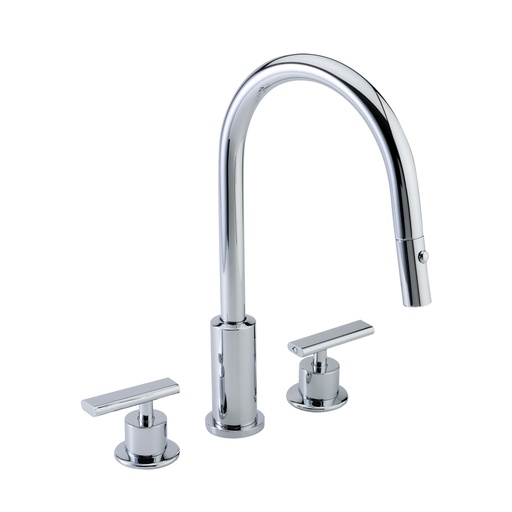 [HEL ME 0023] HELVEX ME303 MEZCLADORA RETRACTIL PARA FREGADERO CROMO