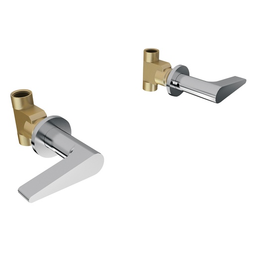 [HEL ME 0014] HELVEX MR1005 MEZCLADORA EMPOTRAR INDIVIDUIAL P/REG CLASICA CROMO