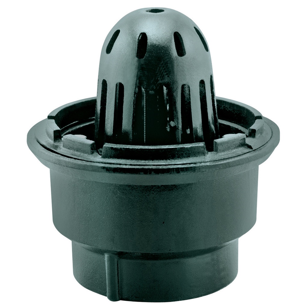 HELVEX 444 COLADERA CUPULA AZOTEA TUBO 4" ROSCAR