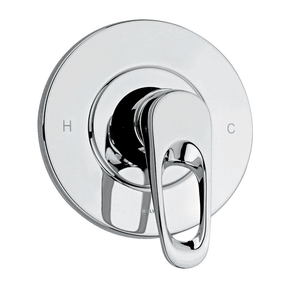 HELVEX E77 MEZCLADORA MONOMANDO PARA REGADERA AQUA CROMO