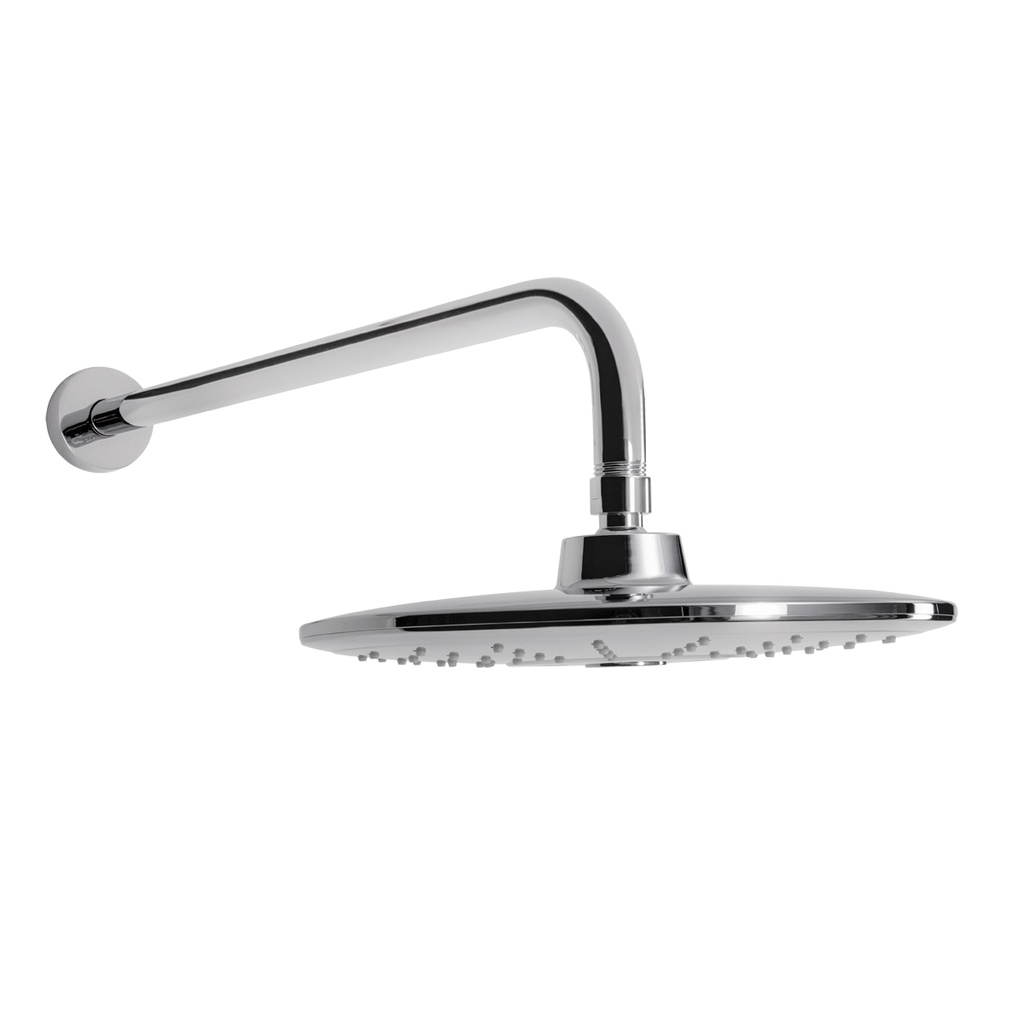 HELVEX H3302 REGADERA REDONDA 10" 3CH C/BZO Y CHAP 10L CROMO