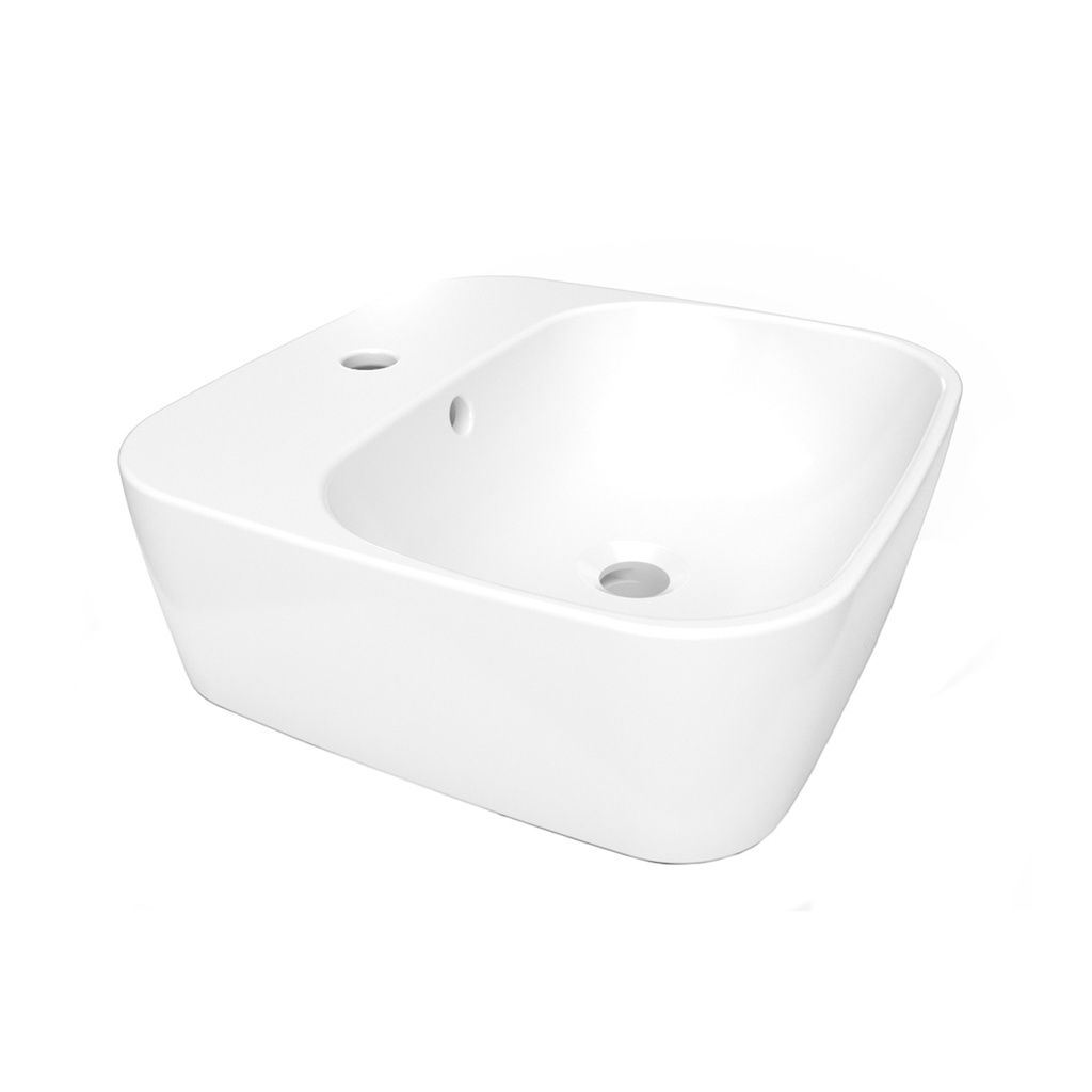 HELVEX LAVABO SANTORINI1 BLANCO 1PERF S/PONER C/REBOSADERO