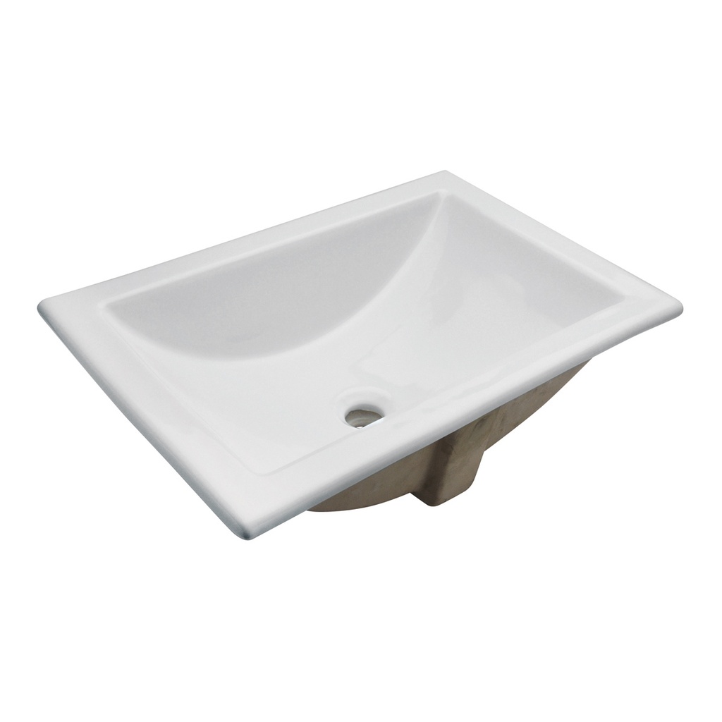 HELVEX LAVABO MARCUS BLANCO BAJO CUBIERTA C/REBOSADERO ALTO BRILLO