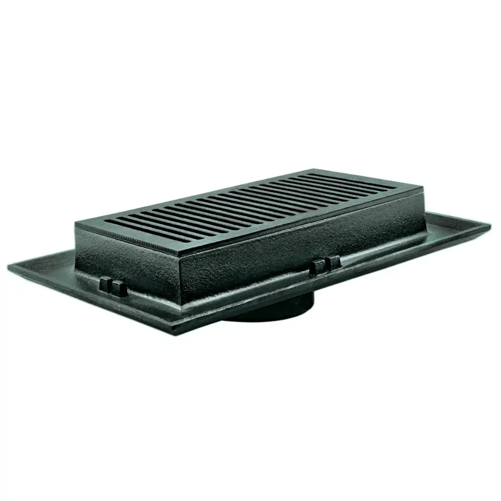 HELVEX 2714 COLADERA REJILLA RECT CAMPANA 4" ROSCAR
