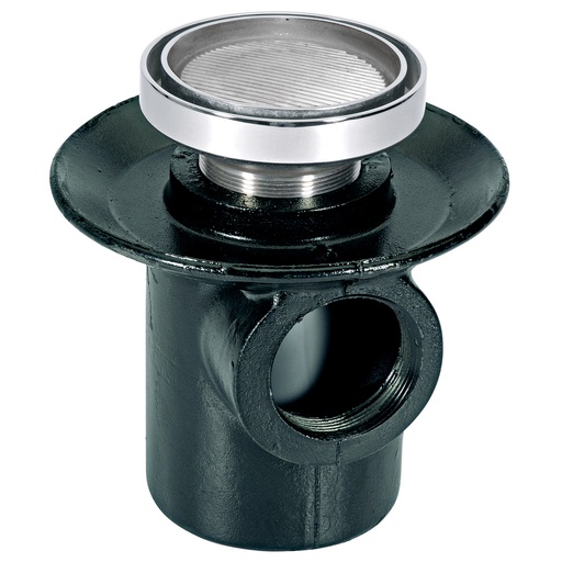[HEL CO 0016] HELVEX 24HLI COLADERA DE UNA BOCA DESAGUE DE CONTORNO REDONDA PARA INSERTO CERAMICO MAXIMO DE 10MM