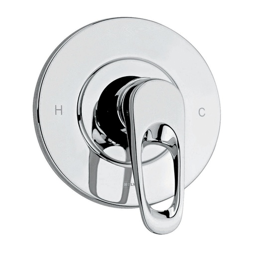 [HEL MO 0028] HELVEX E77 MEZCLADORA MONOMANDO PARA REGADERA AQUA CROMO