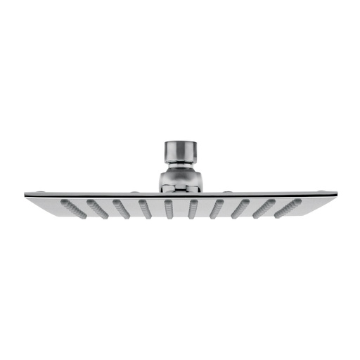 [HEL RE 0019] HELVEX H3009 REGADERA CUADRADA 8" CHORRO FIJO EXTRA PLANA CROMO