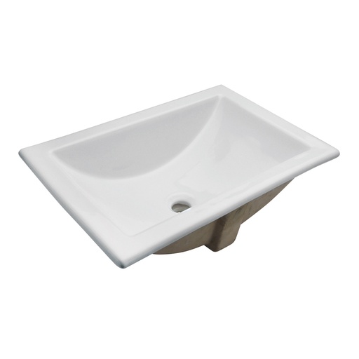 [HEL LV 0010] HELVEX LAVABO MARCUS BLANCO BAJO CUBIERTA C/REBOSADERO ALTO BRILLO
