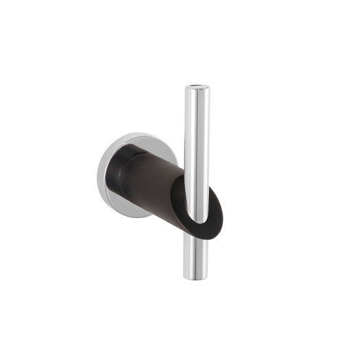 [HEL AC 0164] HELVEX 9106-EB/CR GANCHO SENCILLO NUVA EBANO CROMO DESCONT